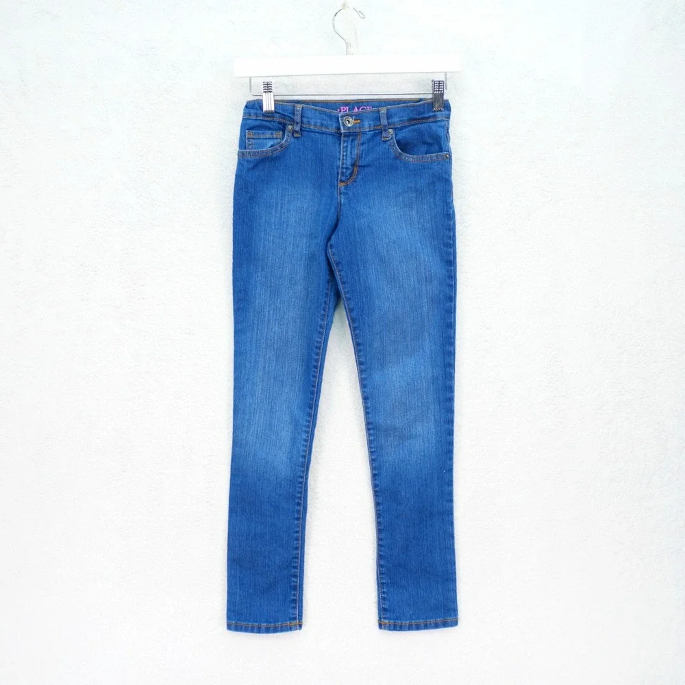 The Children's‎ Place Girls Super Skinny Blue Denim Jeans -10- 24 / 25